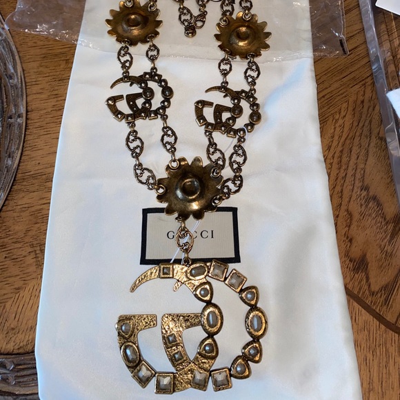 Gucci Marmont Multicolor Logo Necklace - Picture 7 of 12